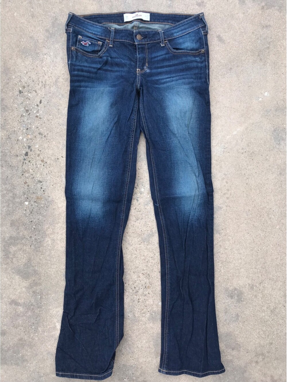 Hollister Stretch Skinny Jeans 9R Blue Denim Light Thigh Fade 30W x 33L